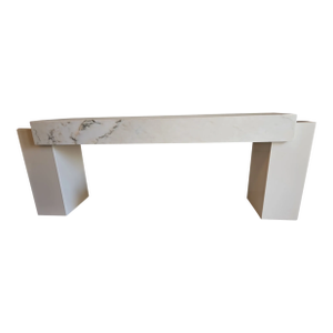 1960s Marble Top Console Table