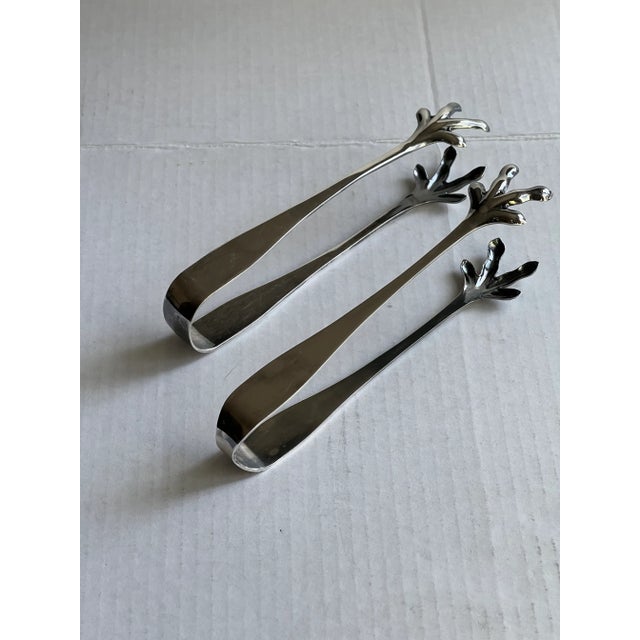 Vintage Reed & Barton Silver-Plate Claw Tongs For Sale In Raleigh - Image 6 of 8