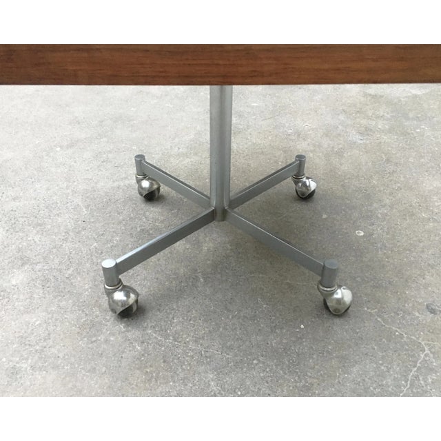 Artifort Metal and Wood Side Table from Artifort, 1960s For Sale - Image 4 of 18