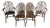 Wheel Back Dining Chairs, 1960s, Set of 6 For Sale