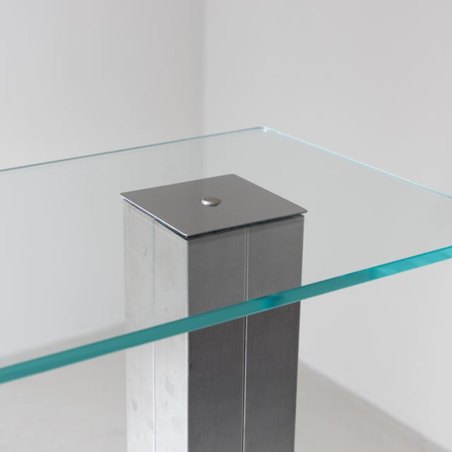 Glass and Steel Display Case, 1970, in Good conditions. Designed 1970 to 1979