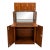 Mid-Century Modern English Cocktail Cabinet / Lighted Folding Dry Bar. Vintage McM. For Sale