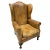 Vintage Leather Wingback Chair For Sale - Image 9 of 9