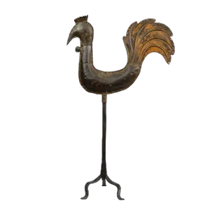 Wooden Weathervane on Iron Stand, 1940s