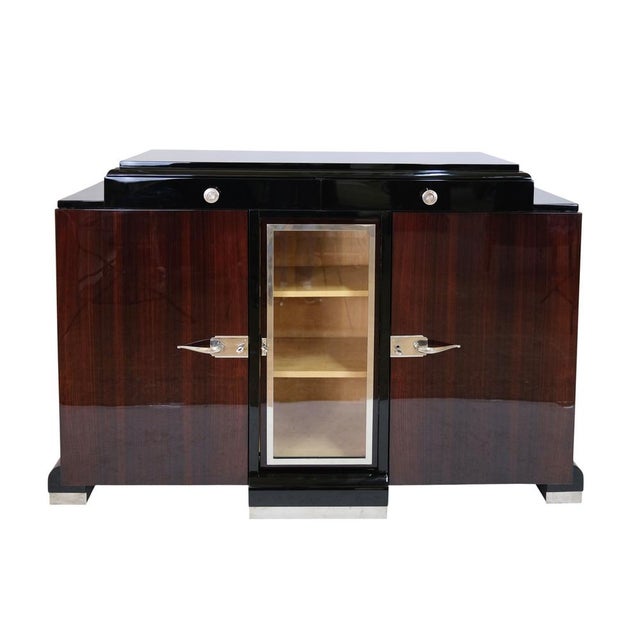 Small Art Deco Sideboard in Ash with Maple Display Cabinet, 1930s For Sale - Image 6 of 11