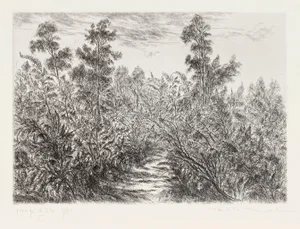 Paulette Humbert, Landscape, Etching, 20th Century