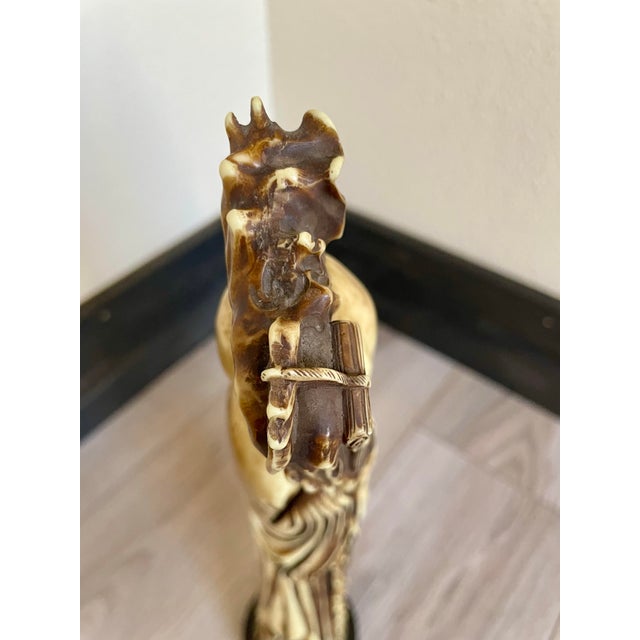 Vintage Carved Shou Lao God of Longevity Statue For Sale - Image 11 of 12