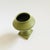 Mid-Century Modern Vintage Green Ceramic Pedestal Planter Vase For Sale - Image 3 of 9