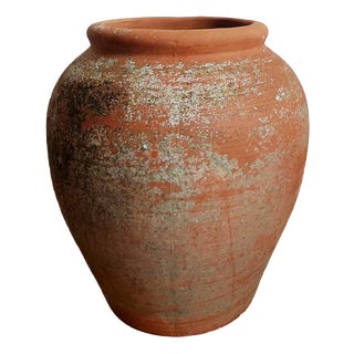 Terracotta Garden Jar, 1950s For Sale