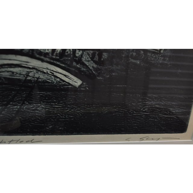1980s Gary Shaffer Modern Serigraph on Paper For Sale - Image 5 of 6