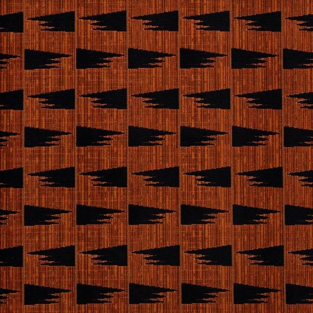 Sample - Schumacher X David Kaihoi Tutsi Fabric in Cinnamon For Sale