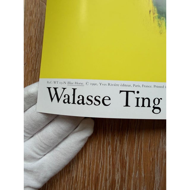 Walasse Ting, Blue Horse, copyright 1990, Yves Riviere \.\.Printed in Switzerland