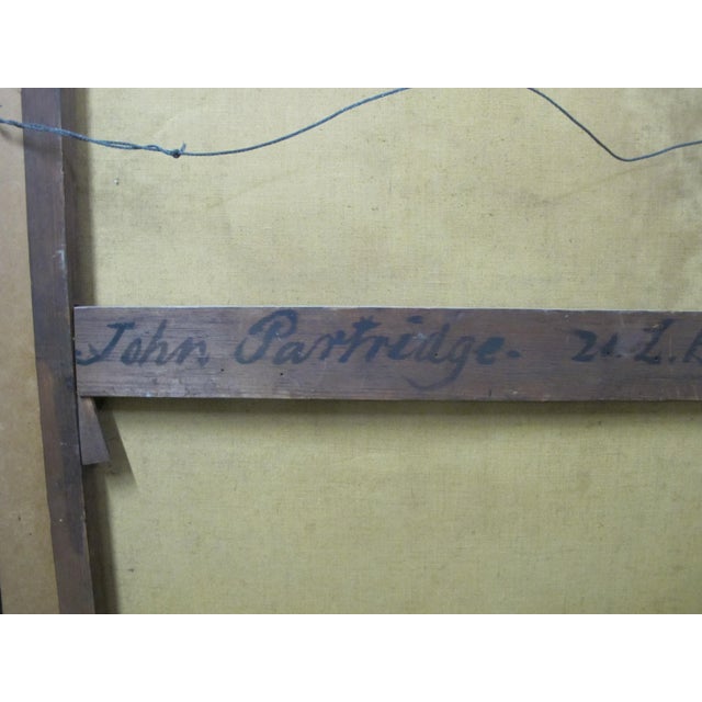 Antique 1832 John Partridge Child Daughter Portrait Oil Painting Original Frame For Sale - Image 11 of 13