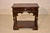 Late 19th century oak console or side table from England. This is a great form with a lower shelf and such interesting...