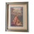 Vintage “Daydreams of Summer” Framed Lithograph – Mid-Century Child Portrait in Teal & Gilt Frame For Sale