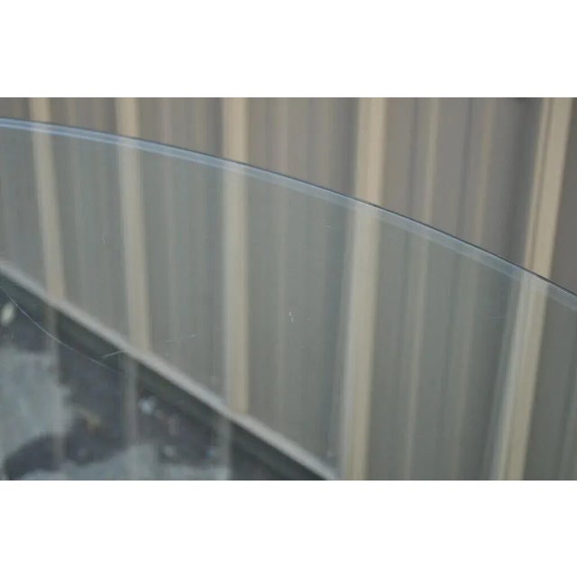 White Mid 20th Century Farmhouse Cow & Pig Painted White & Black Metal & Glass Island Center Table For Sale - Image 8 of 12