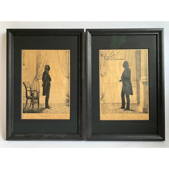 Pair of Large Antique Silhouettes of Gentlemen For Sale - Image 10 of 10