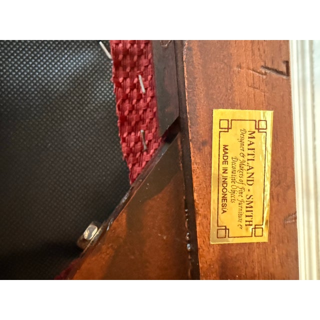 Queen Anne 1990s Maitland-Smith Philadelphia Dining Arm Chair For Sale - Image 3 of 5