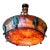 Large Neoclassical Alabaster & Bronze 8-Light Chandelier, Circa 2006 For Sale