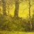 Contemporary Upstate, Green by Shawn Krueger | Oil on Linen Landscape with Trees and Greenery For Sale - Image 3 of 4