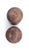 Chestnut Mid 20th Century Teak Wood Salt and Pepper Shakers, a Pair For Sale - Image 8 of 9