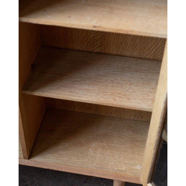 Danish Oak Bookcase Cabinet, C. 1970s For Sale - Image 4 of 14