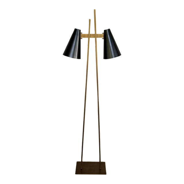 Currey & Co Duet Floor Lamp For Sale