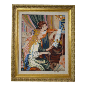 Rosemary Pipkin Jackson (American 20th C.), After Pierre Auguste Renoir, Young Girls at the Piano