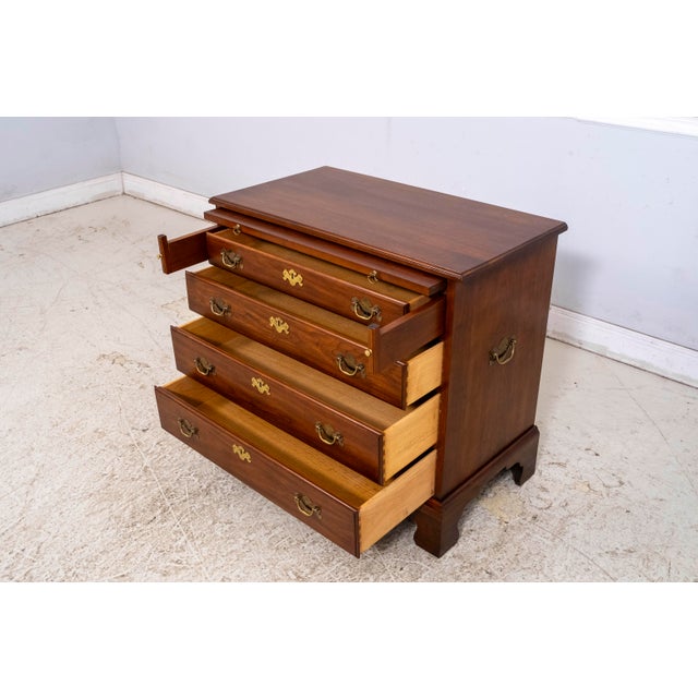 Henkel Harris Henkel Harris Cherry 4 Drawer Bachelors Chest For Sale - Image 4 of 18