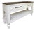 Avalon Rustic Farmhouse 2 Drawer Console Table - White For Sale