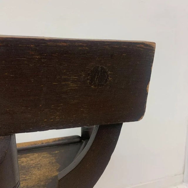 Swedish Munk Tripod Armchair in Oak, 1960s For Sale - Image 11 of 13