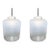 Revelation Modern Hand Blow Ombré Glass Opalescence Pendant Lights Pair For Sale