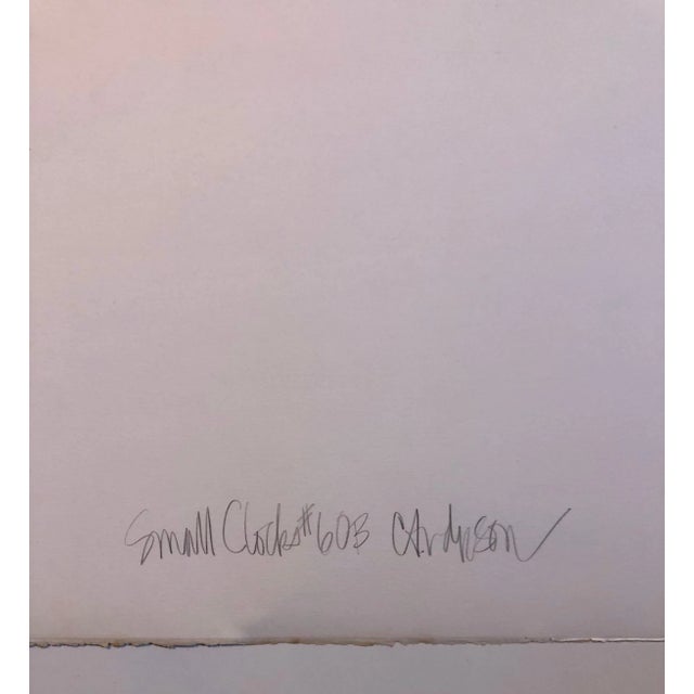 Chris Anderson, Small Clocks (2006), mixed media, acrylic, pastel painting and drawing. Timepieces by American artist...