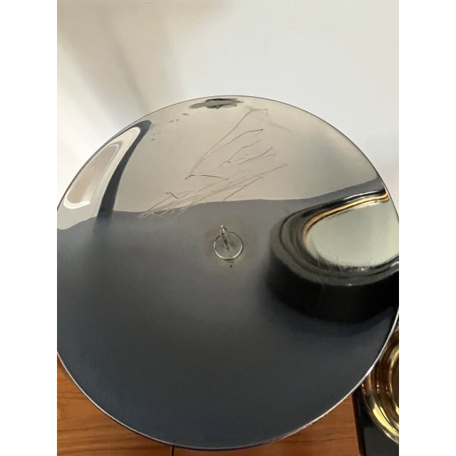 1980s Karl Springer Chrome & Brass Postmodern Candlestick Holders For Sale - Image 5 of 11