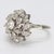 Contemporary Flower Shaped 18k White Gold Diamond Ring - Size 5.75 For Sale - Image 3 of 8