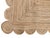 Handmade Solid Natural Jute Scalloped Rug Dhurrie - 8'x10' For Sale - Image 10 of 10