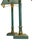Brass and Green-Painted Metal Table Lamps by Kullmann, 1970, Set of 2 For Sale - Image 6 of 14