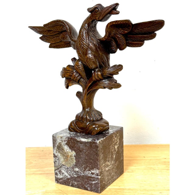 Traditional Georgian Carved Mahogany Eagle Ornament, in the Manner of Thomas Chippendale For Sale - Image 3 of 18