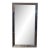 Floor Mirror With Beveled Glass Frame and Beading Trim For Sale