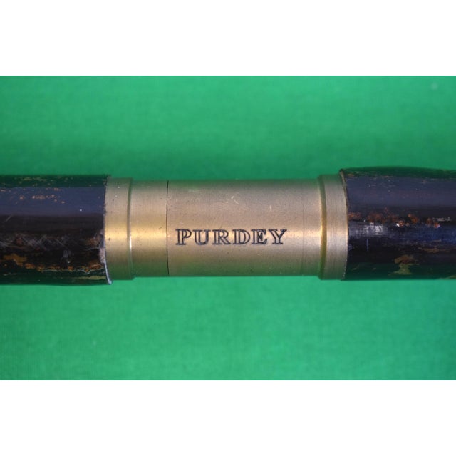 Paint James Purdey & Sons Hand Carved Dog Head Knob Shillelagh Walking Stick For Sale - Image 7 of 9