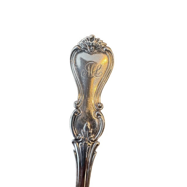 American Antique Circa 1847 Sterling Silver John Muir Jr. Sauce Ladle. Monogram "Ml" For Sale - Image 3 of 4