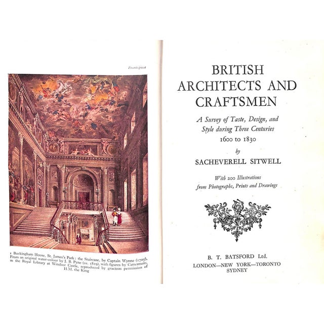 SITWELL, Sacheverell [196] pp B.T. Batsford Ltd 9" x 6 1/4" Examines the evolution of British architecture and...