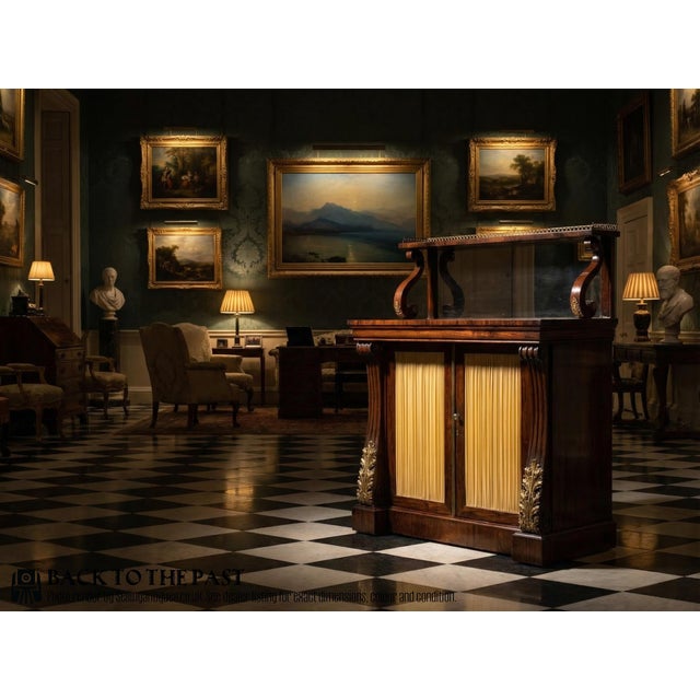 A bold and impressive Regency period rosewood chiffonier in the manner of George Bullock. Very well constructed in solid...
