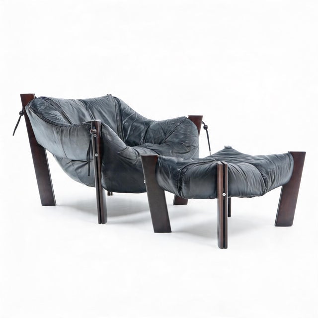 Set of MP-111 Lounge Chair and Ottoman from Percival Lafer, 1970s For Sale - Image 17 of 17