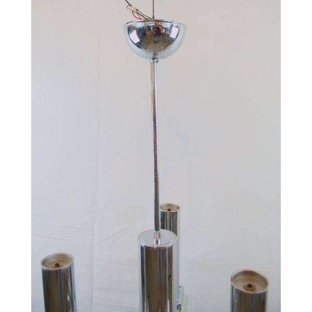 4-Light Chandelier with Pulegoso Glass Cubes in the Style of Sciolari, 1970s For Sale - Image 12 of 17