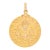Antique Portuguese Medallion 19k Yellow Gold 1st Communion Religious Charm For Sale