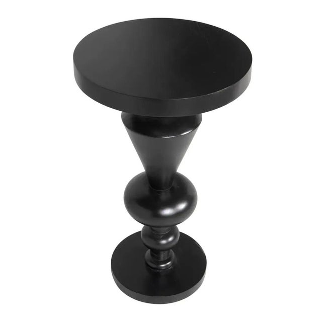 Mid-Century Modern NOIR Fenring Side Table, Hand Rubbed Black For Sale - Image 3 of 3