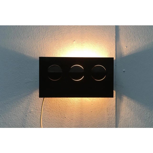 Brown Vintage Danish Space Age Wall Lamp from Hamalux For Sale - Image 8 of 18