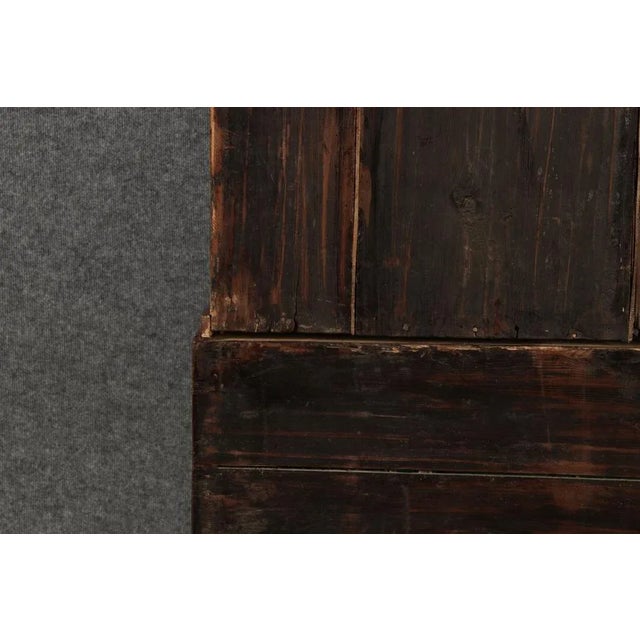 Wood Baroque Narrow Secretary in Walnut Veneer, 18th Century For Sale - Image 7 of 11