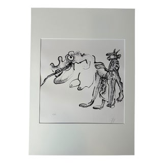 Frits Vertongen, Signed Screen Print, 1960s For Sale